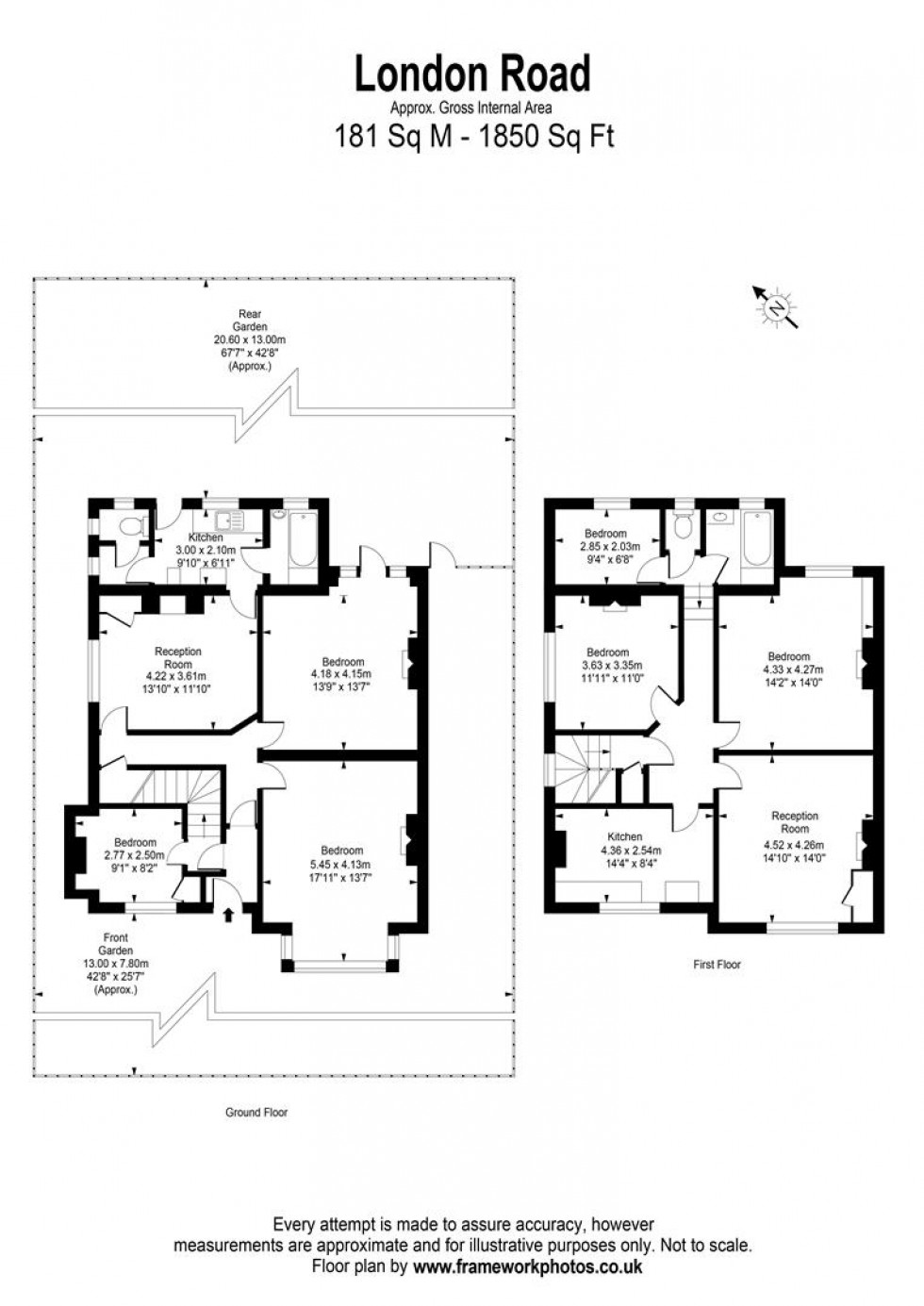 Floorplan for London Road, Twickenham