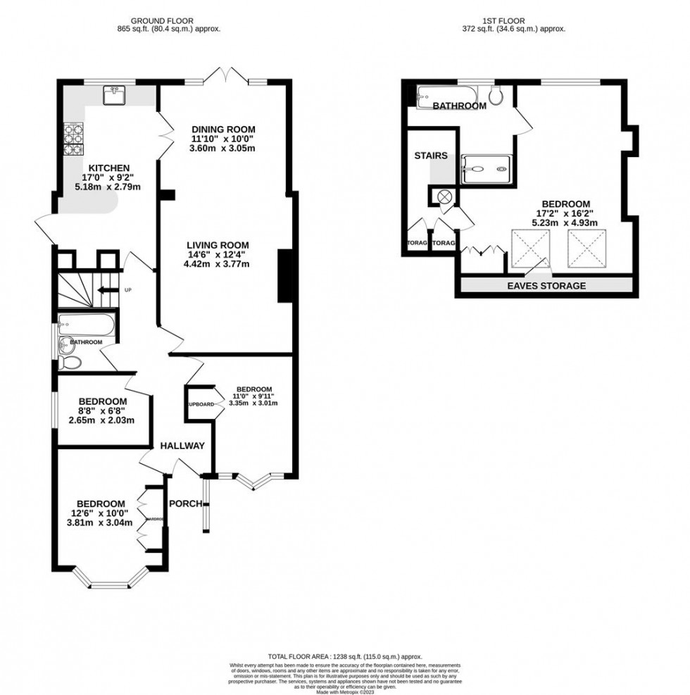 Floorplan for Hazel Close, Whitton, TW2