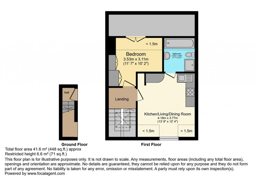 Floorplan for York Street, Twickenham