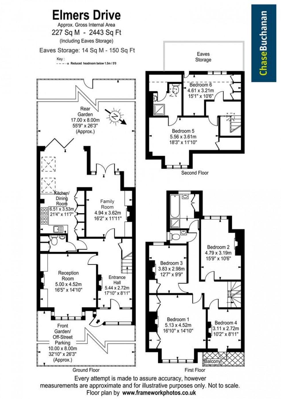 Floorplan for Elmers Drive, Teddington