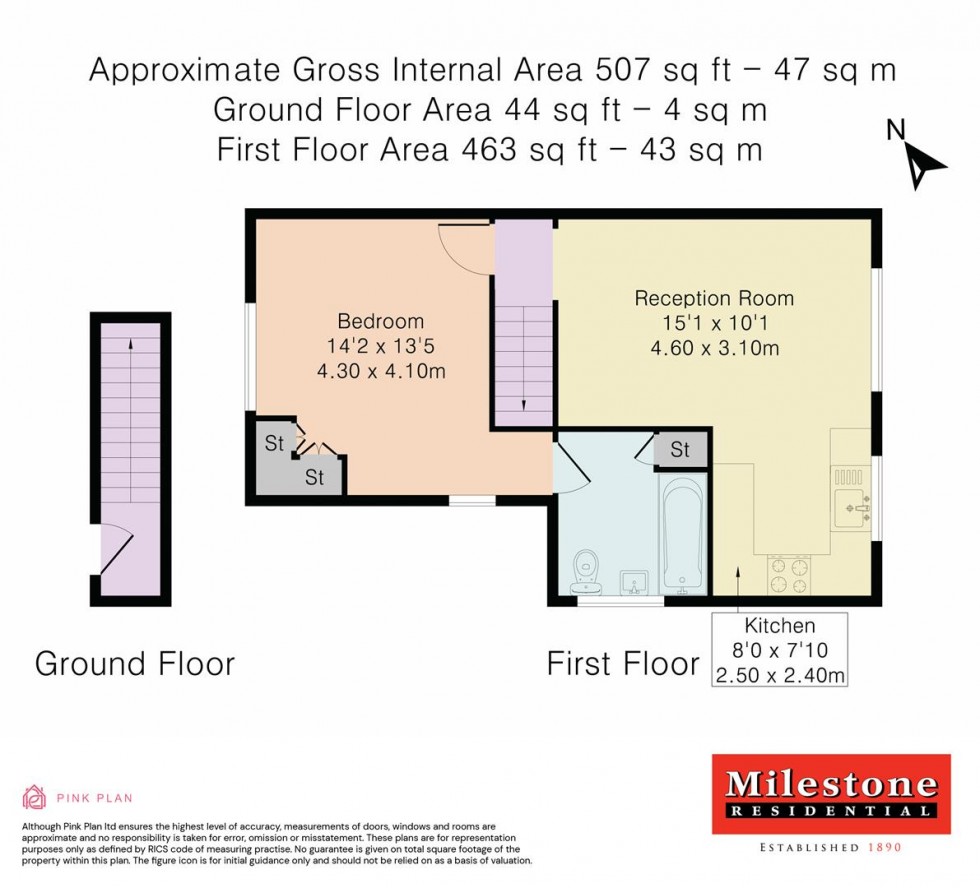 Floorplan for Napier Road, Ashford