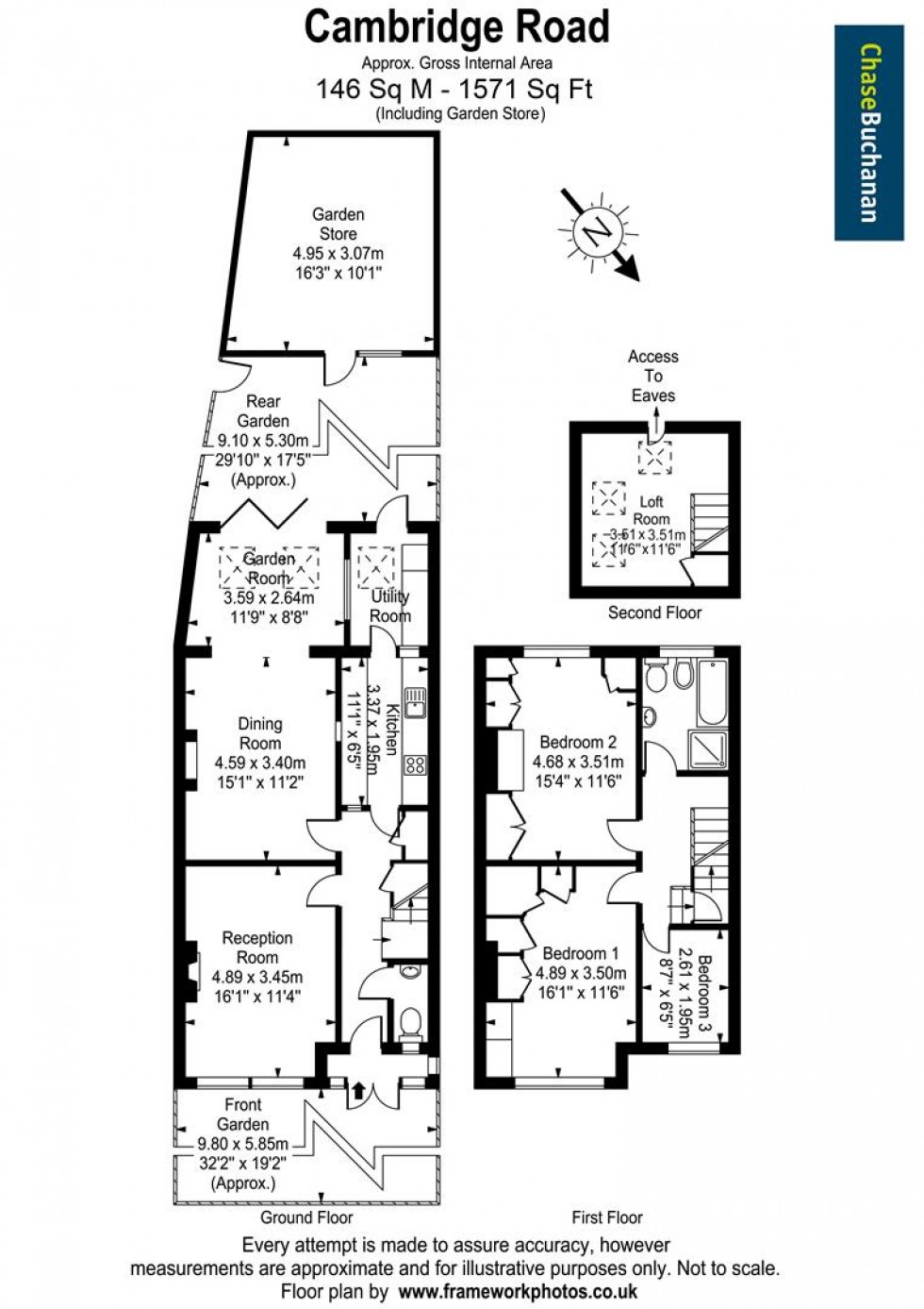 Floorplan for Cambridge Road, Teddington