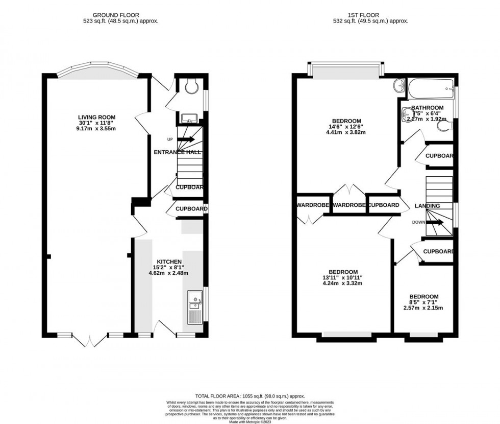 Floorplan for Nelson Road, Whitton