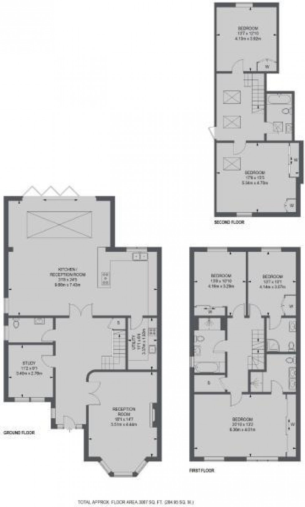 Floorplan for Aspen Close, Hampton Wick