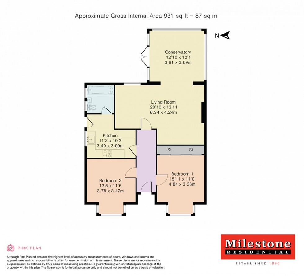 Floorplan for Chattern Road, Ashford