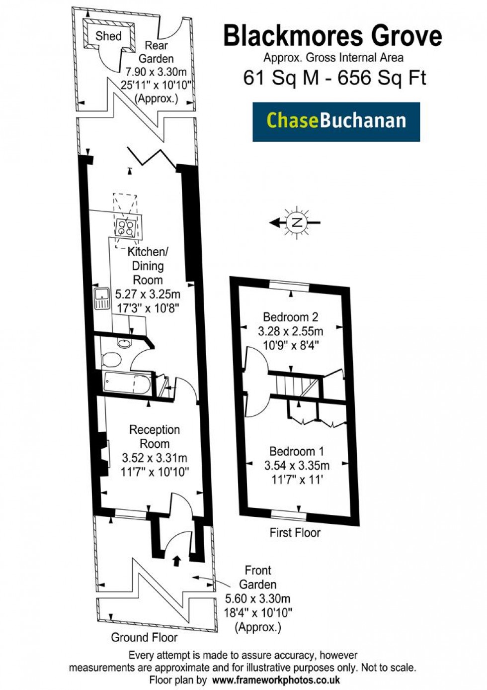 Floorplan for Blackmores Grove, Teddington