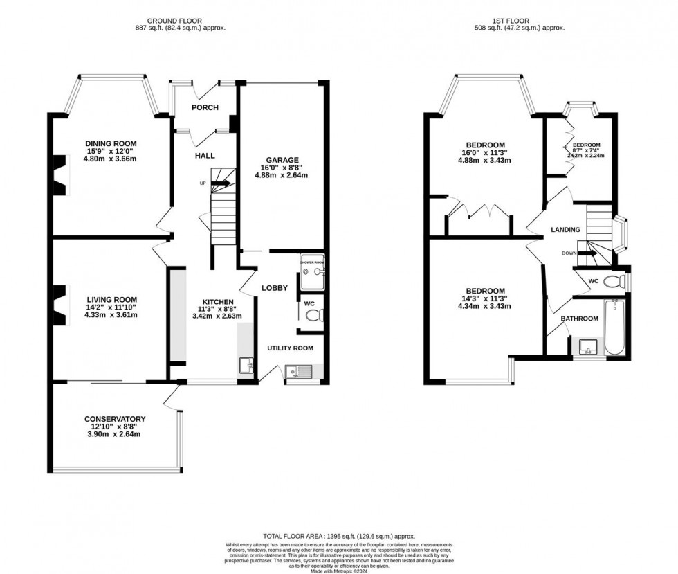 Floorplan for Ryecroft Avenue, Whitton