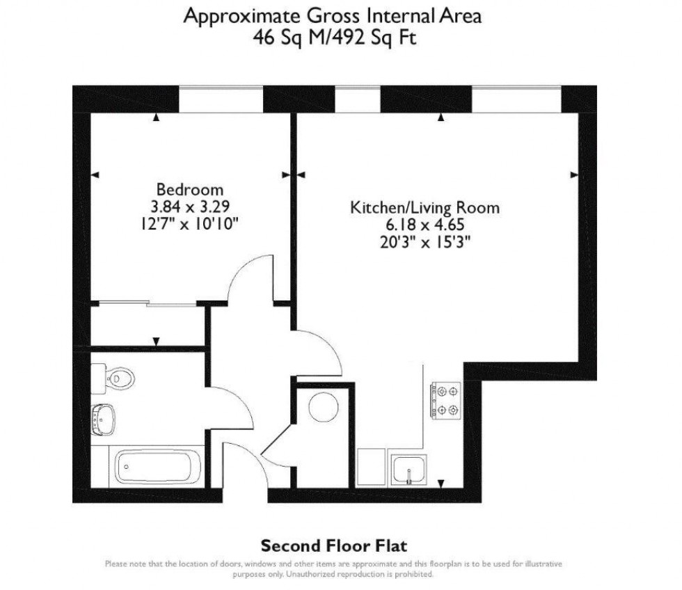 Floorplan for Marina Place, Hampton Wick