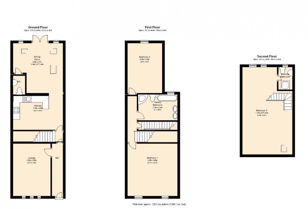 Floorplan for Wick Road, Teddington