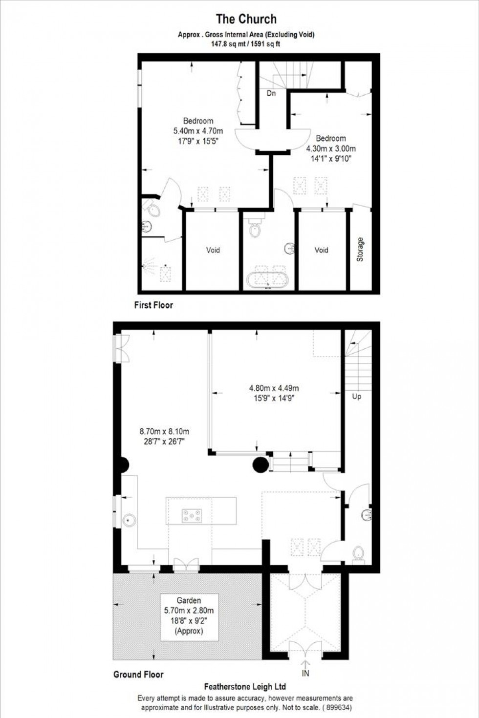 Floorplan for Station Road, Teddington