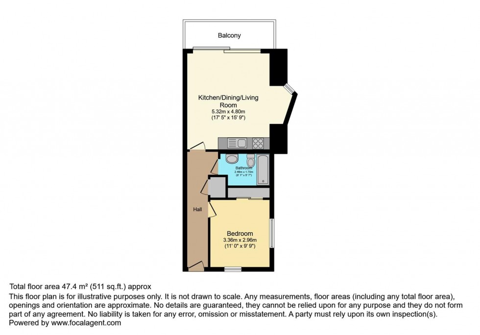 Floorplan for Staines Road, Twickenham