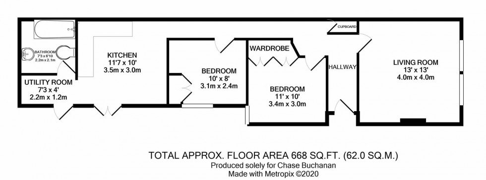 Floorplan for Princes Road, Teddington