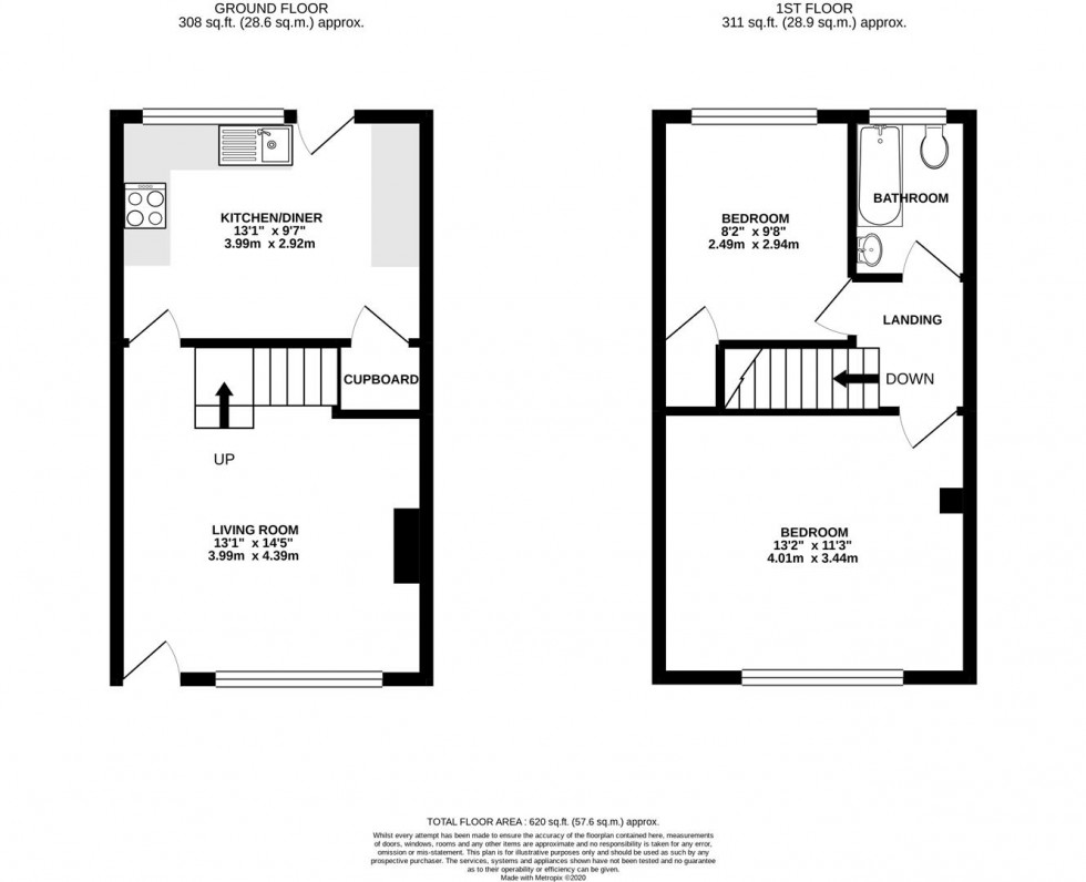 Floorplan for Willowdene Close, Whitton