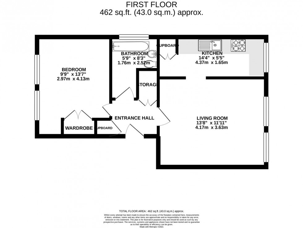 Floorplan for Harrowdene Gardens, Teddington