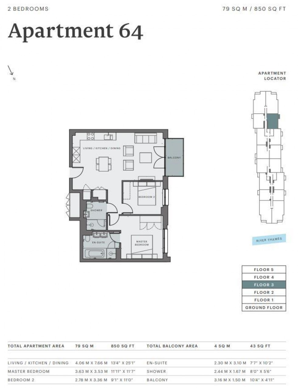 Floorplan for Teddington Riverside, Teddington