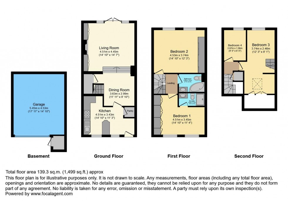 Floorplan for Shaftesbury Way, Twickenham