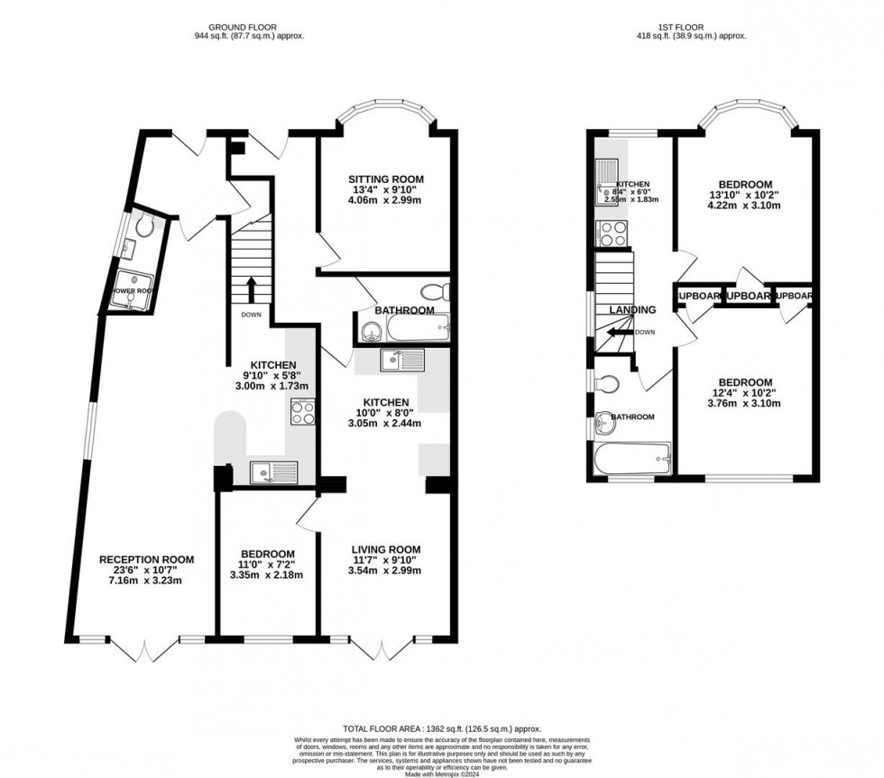 Floorplan for Redfern Avenue, Whitton, Hounslow