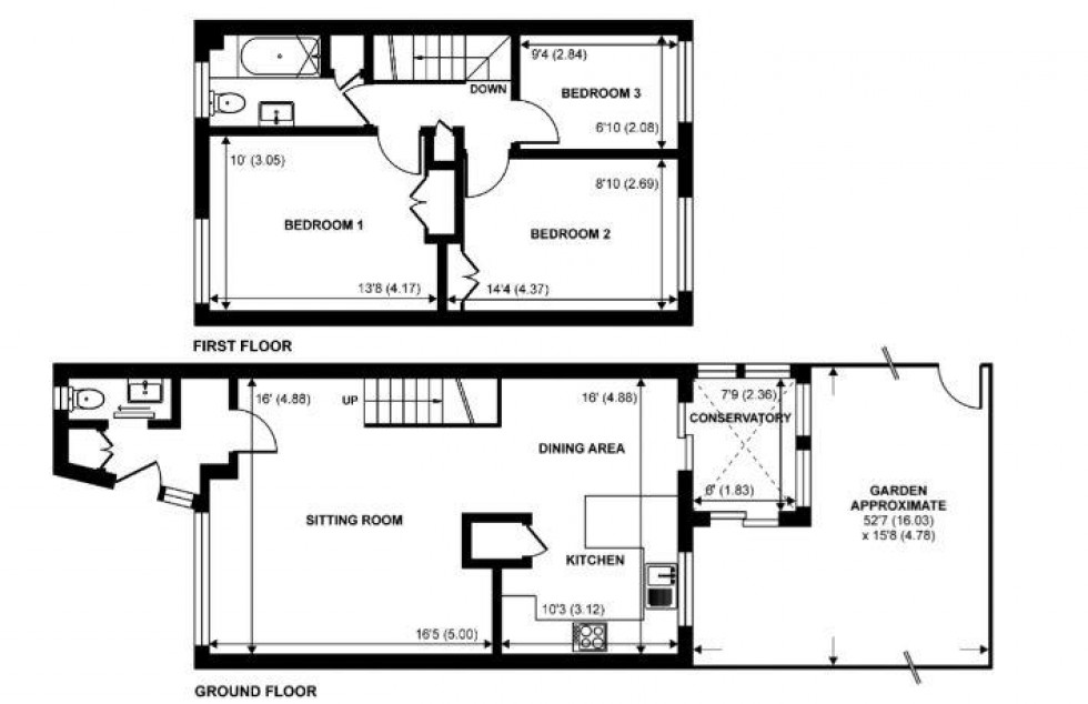 Floorplan for Westminster Close, Teddington