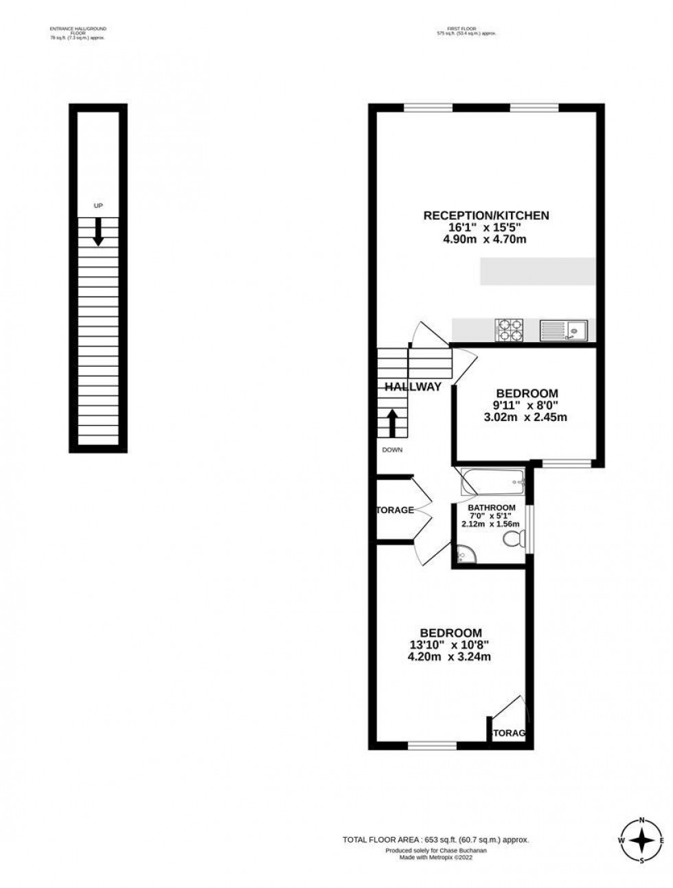 Floorplan for Church Road, Teddington