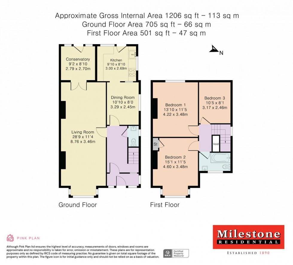 Floorplan for Clarendon Road, Ashford