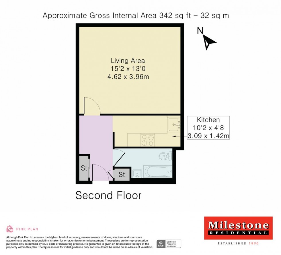 Floorplan for Bristol Close, Stanwell, Staines-Upon-Thames