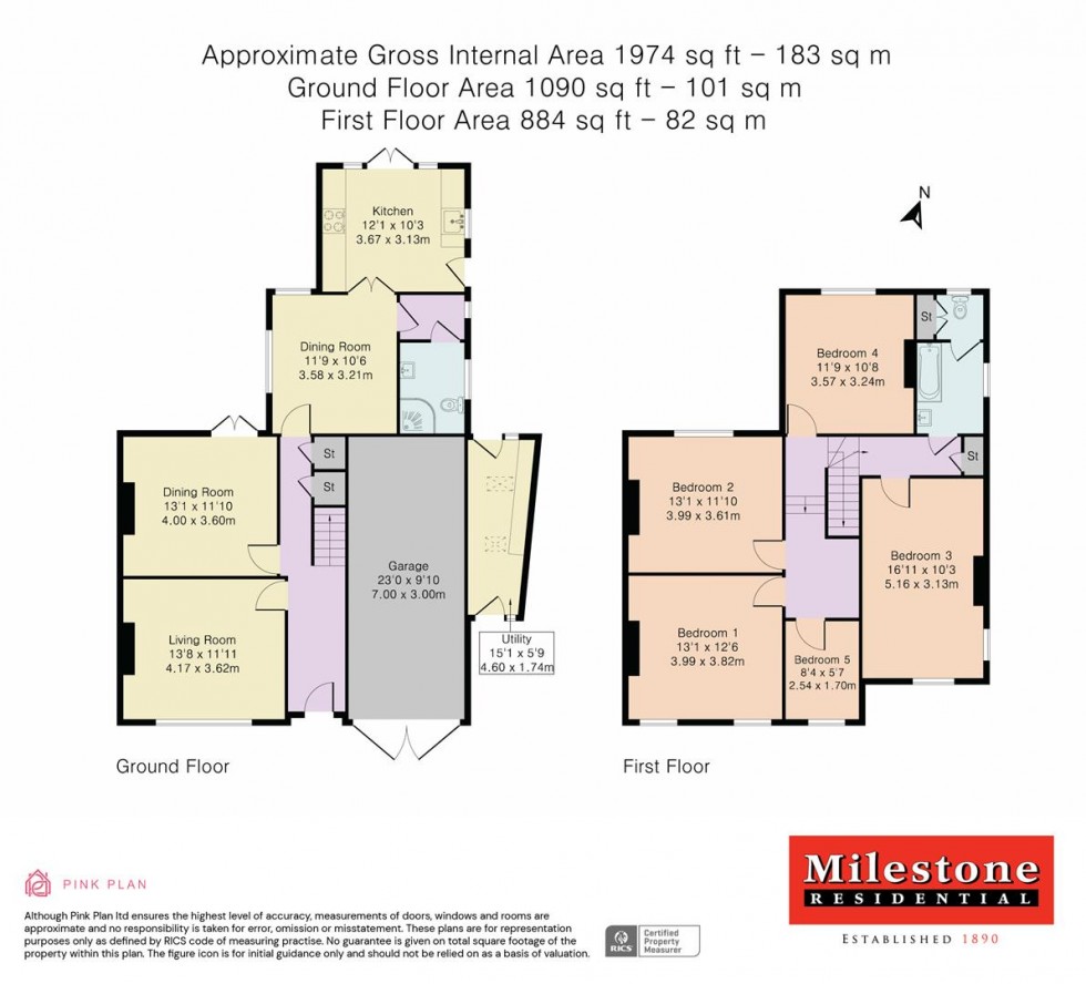 Floorplan for Stanwell Road, Ashford