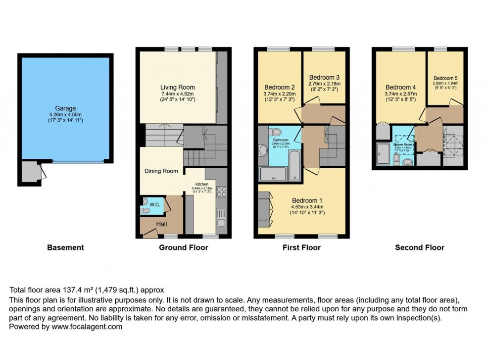 Floorplan for Shaftesbury Way, Twickenham