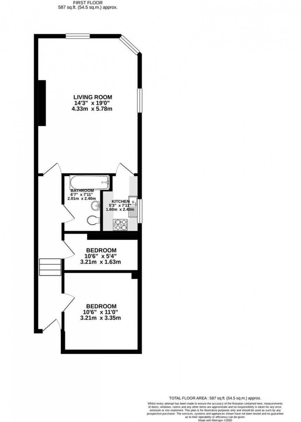 Floorplan for Broad Street, Teddington