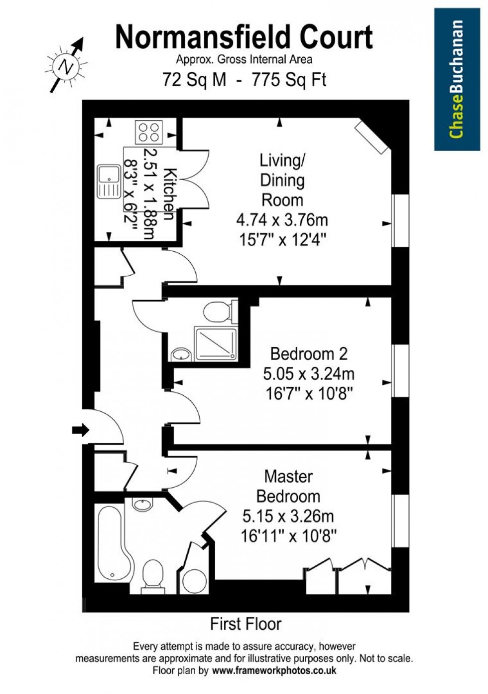 Floorplan for Langdon Park, Teddington