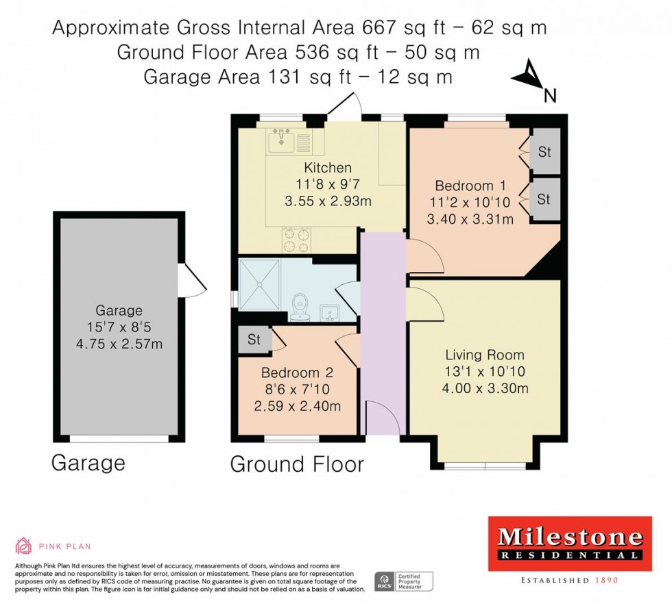 Floorplan for Cambridge Road, Ashford