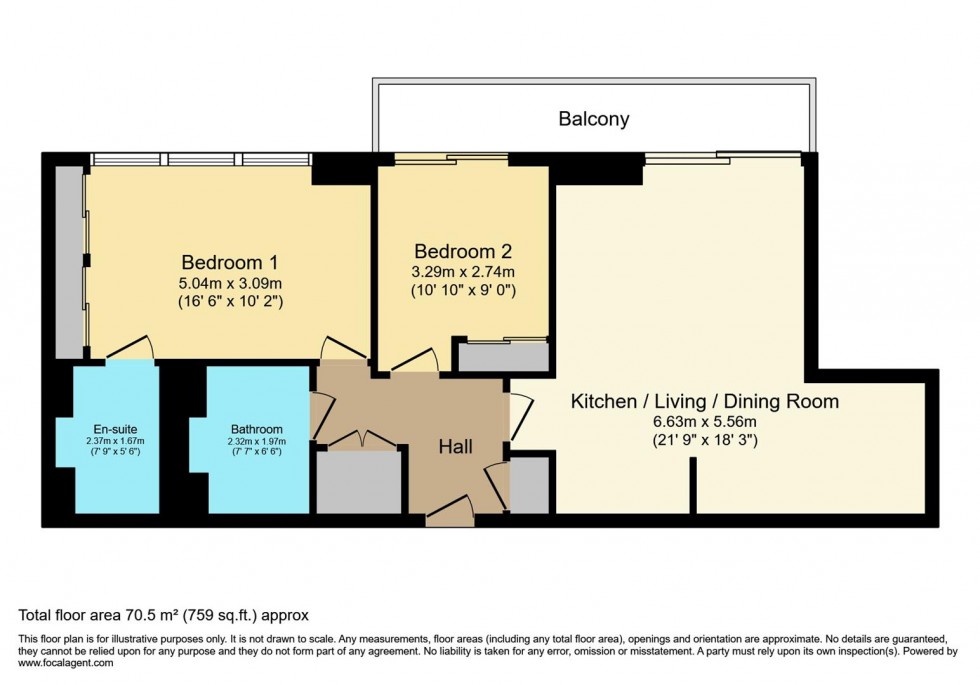 Floorplan for Upper Richmond Road, Putney