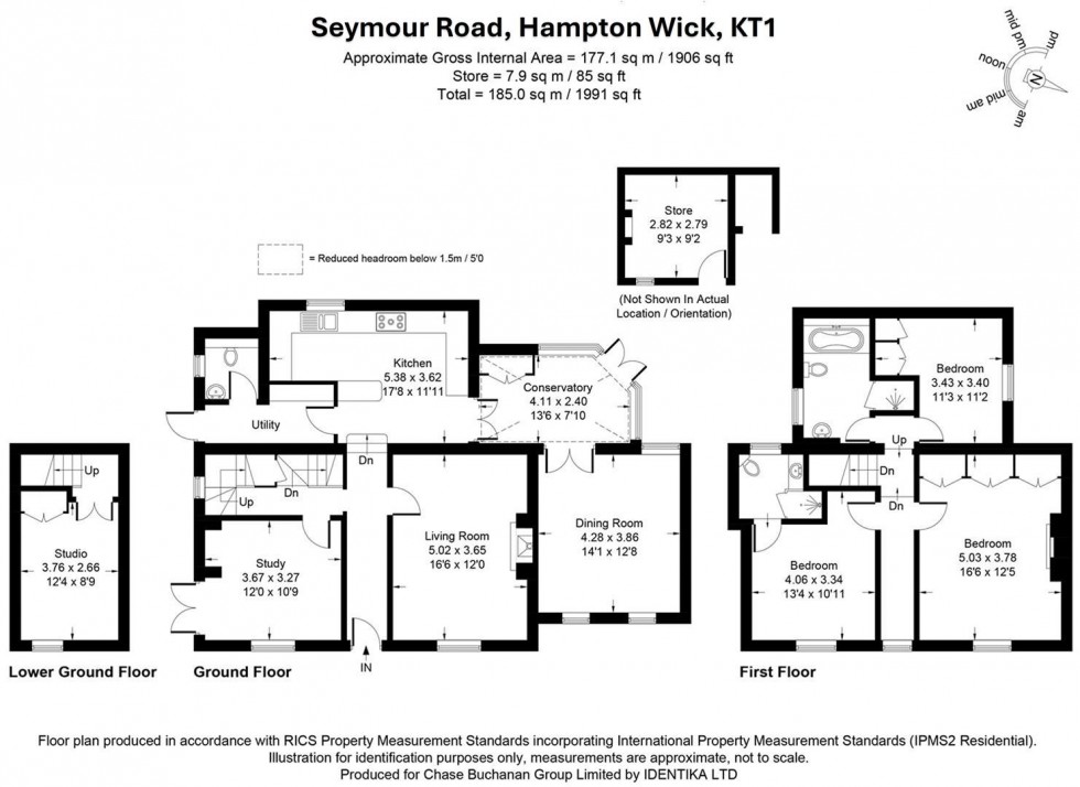 Floorplan for Seymour Road, Hampton Wick