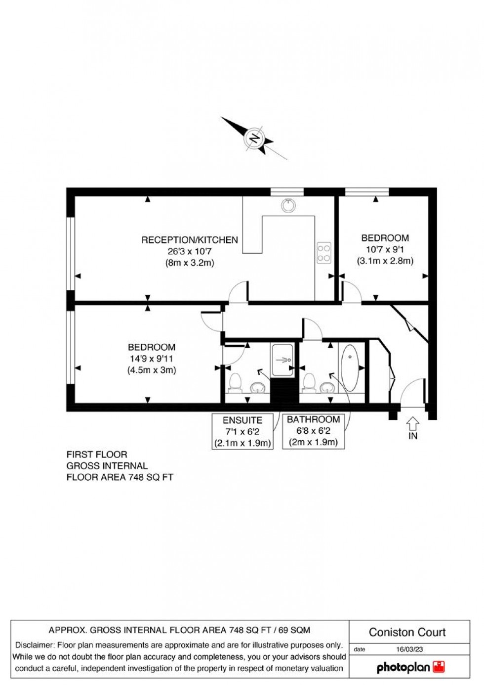 Floorplan for Cumberland Road, Ashford