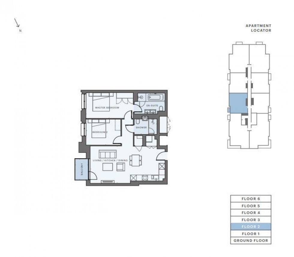 Floorplan for Pinewood Gardens, Teddington