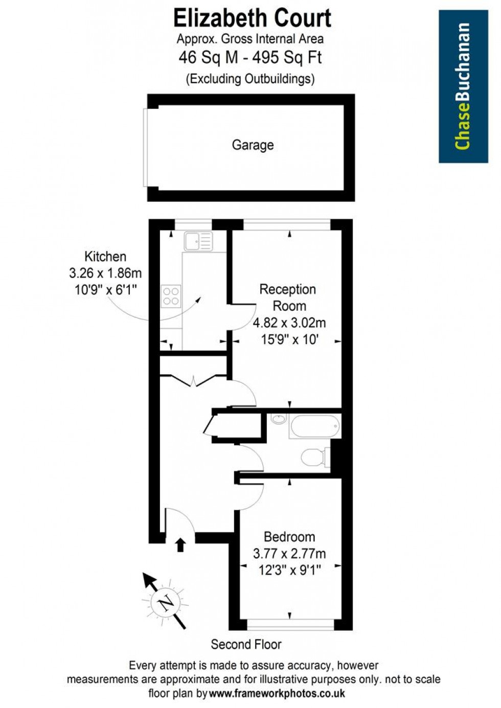 Floorplan for Hampton Road, Teddington