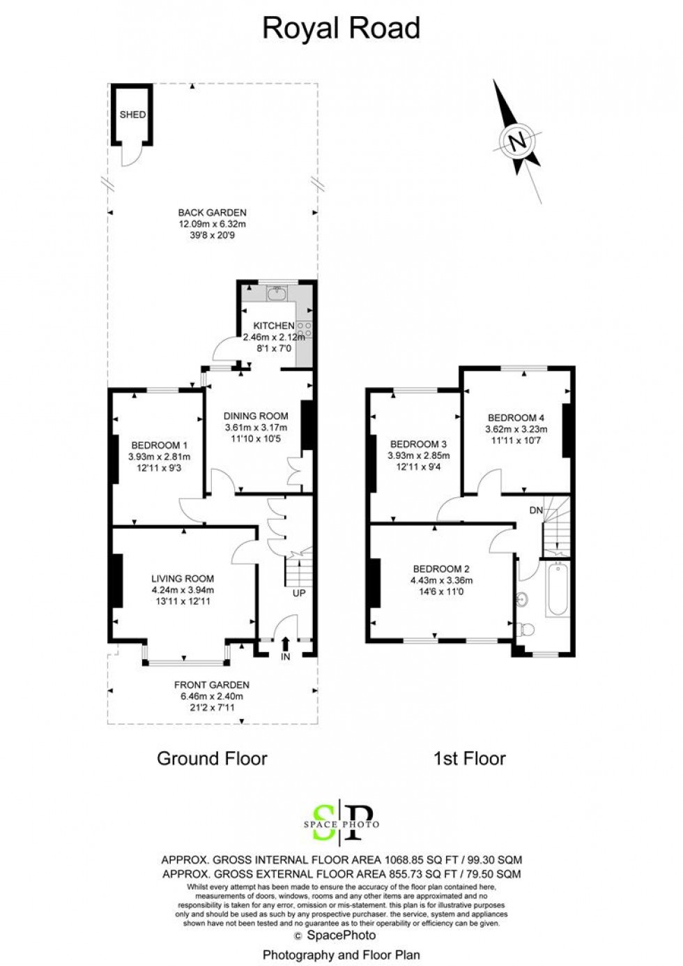 Floorplan for Royal Road, Teddington