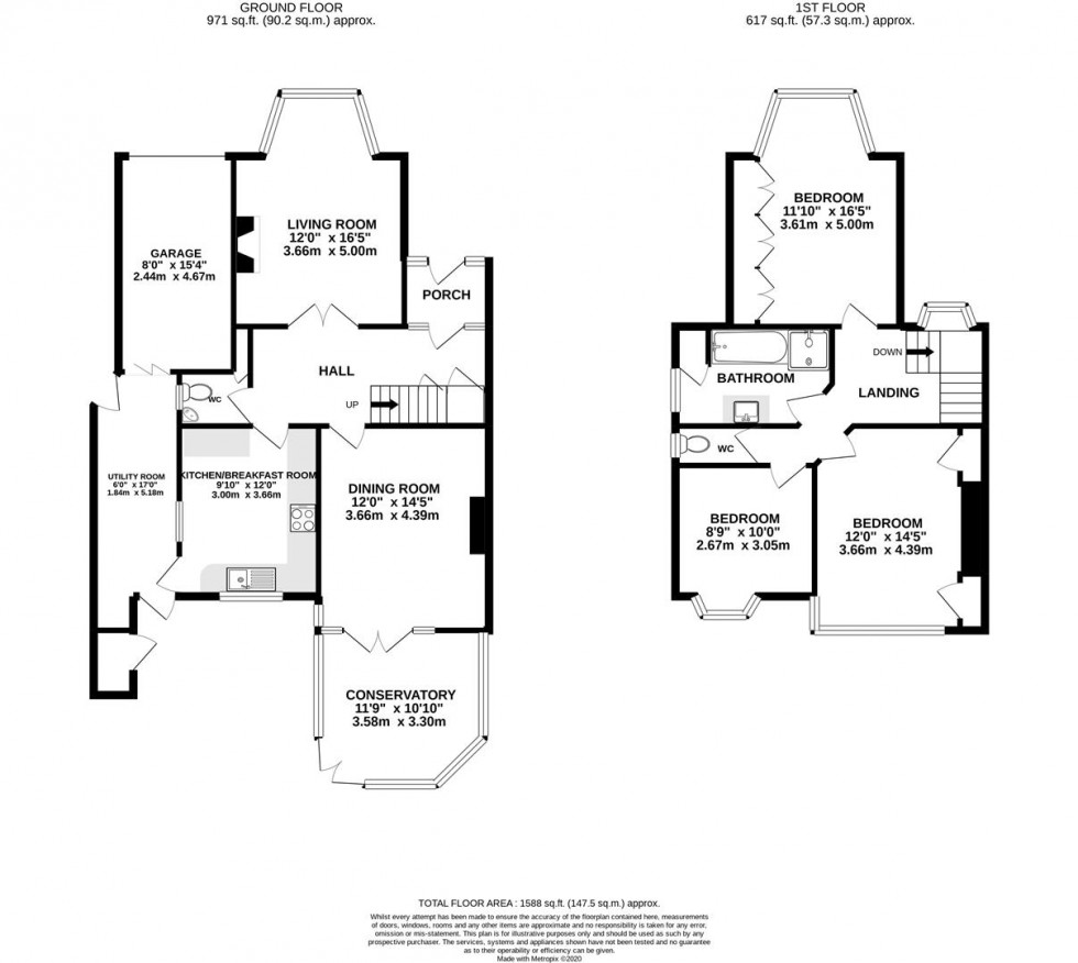 Floorplan for Bryanston Avenue, Whitton