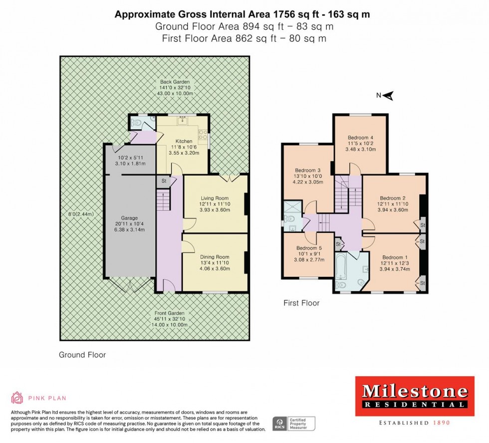 Floorplan for Stanwell Road, Ashford