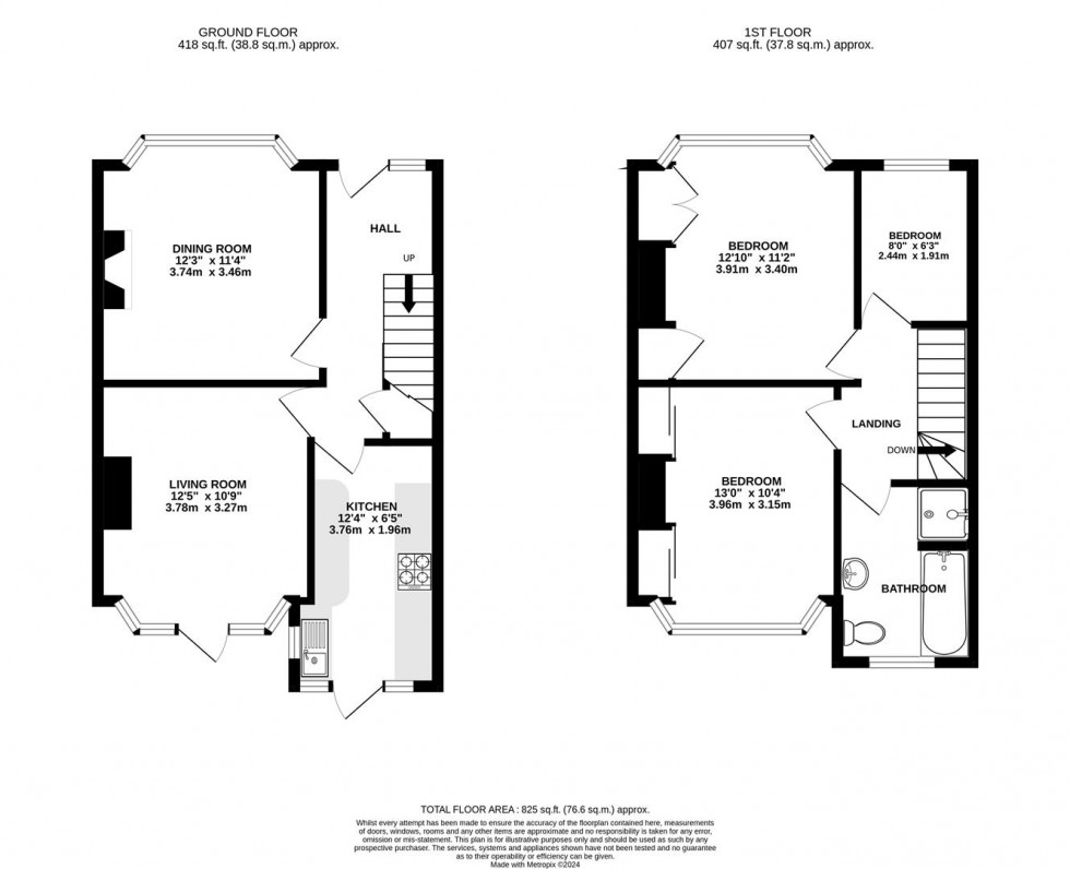 Floorplan for Hall Road, Isleworth