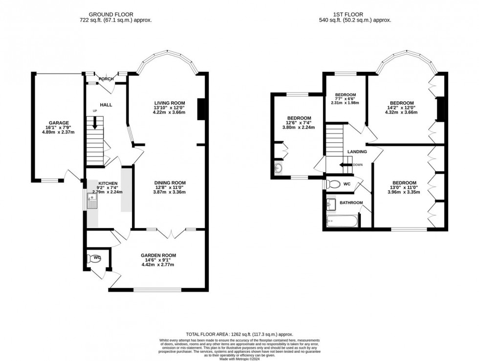 Floorplan for Nelson Gardens, Whitton, Hounslow