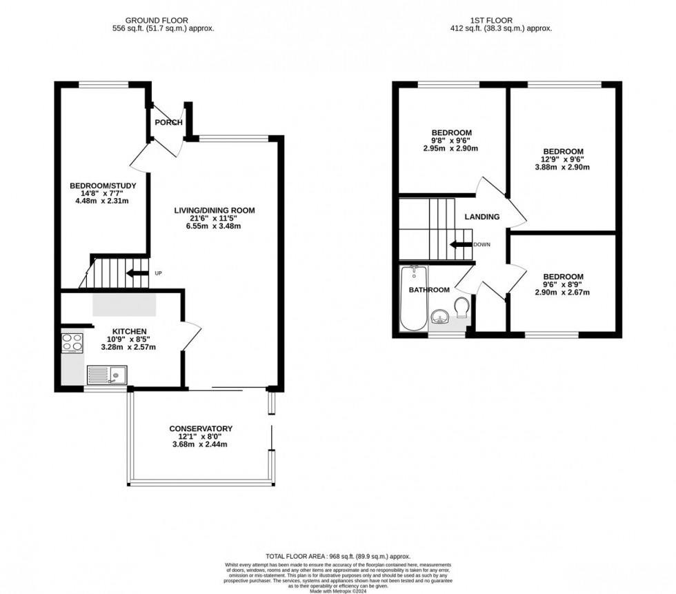 Floorplan for Thatchers Way, Isleworth