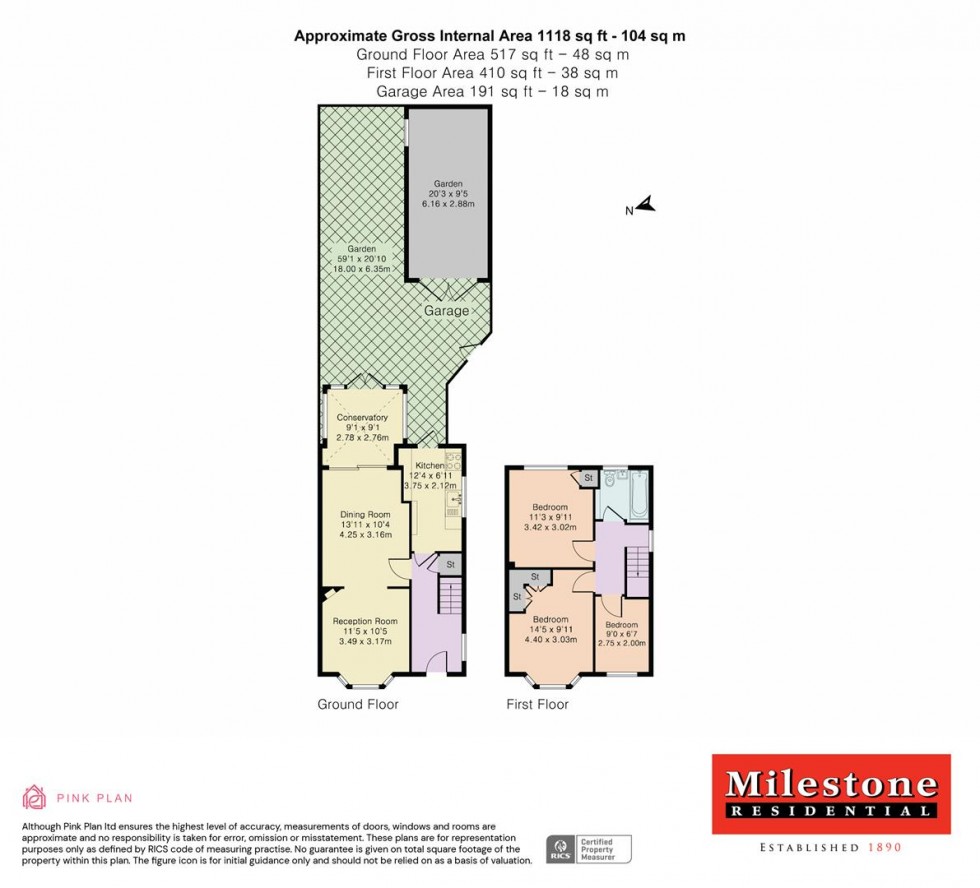 Floorplan for Village Way, Ashford