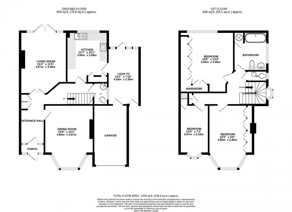 Floorplan for Ryecroft Avenue, Whitton