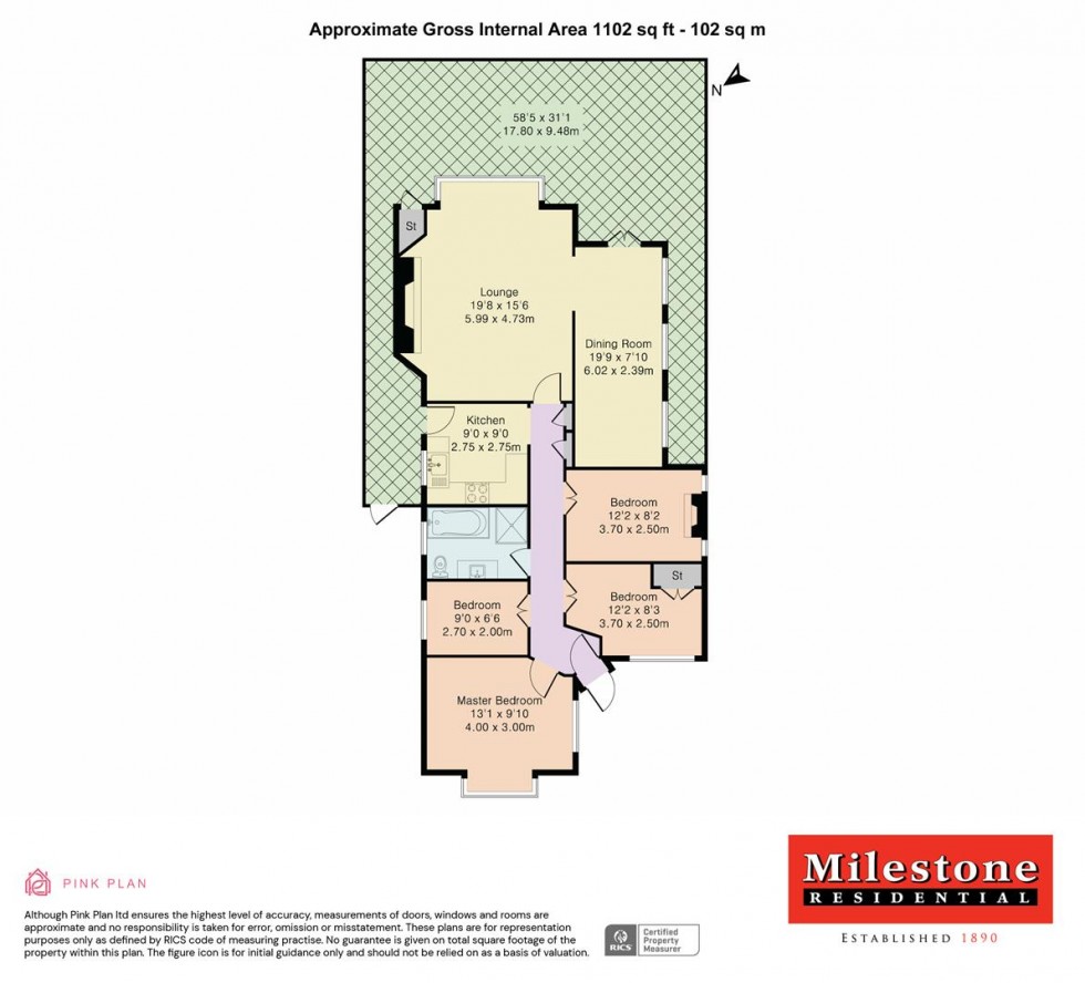 Floorplan for Wellington Road, Ashford