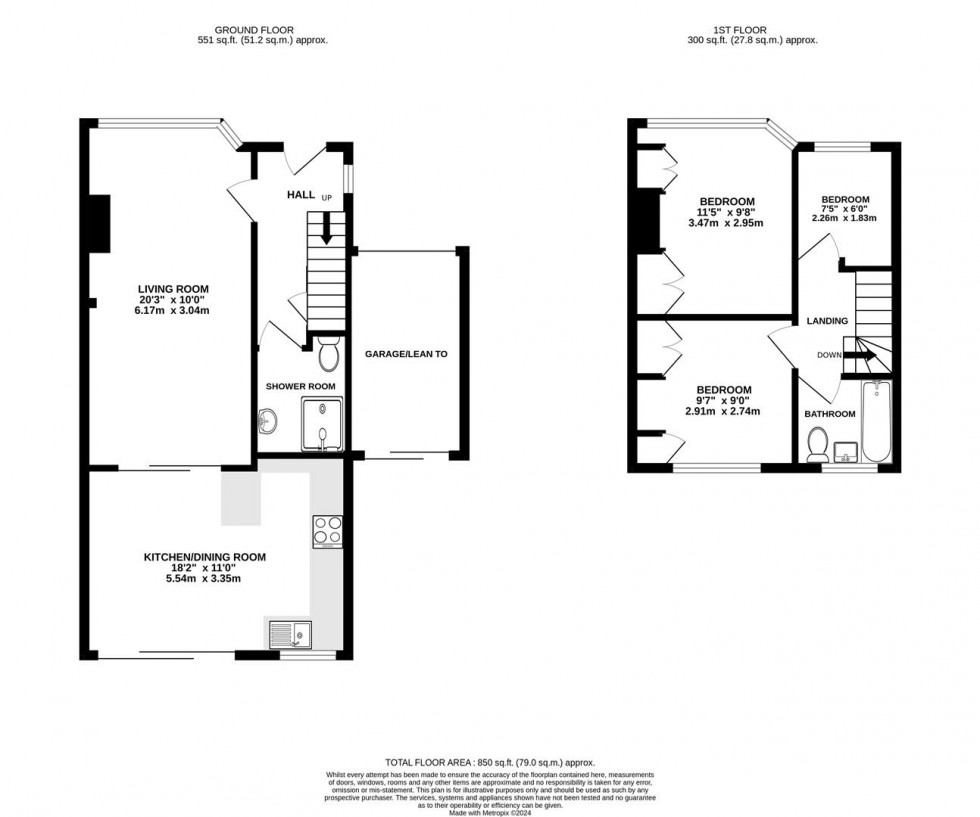 Floorplan for Villiers Avenue, Whitton