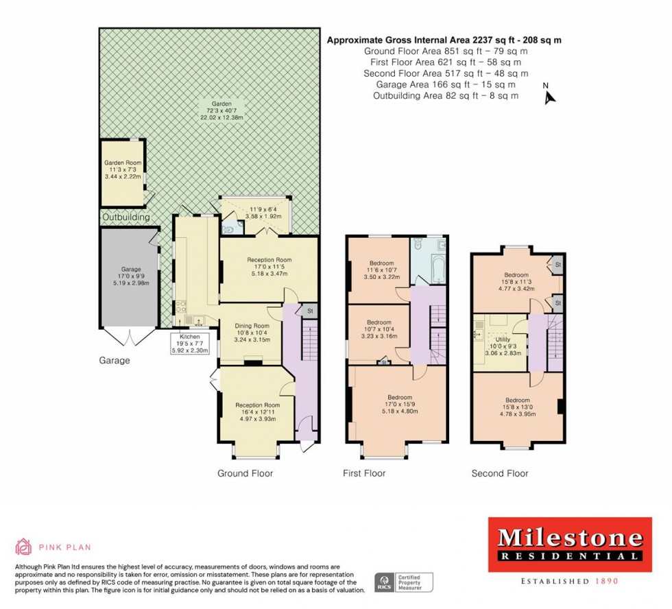 Floorplan for Wolsey Road, Ashford